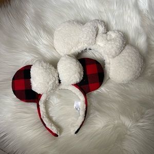 Winter Disney Sherpa ears bundle of two